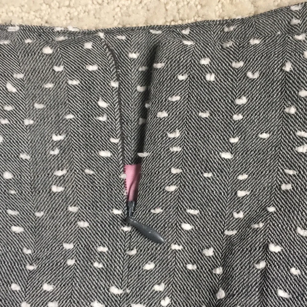 🇨🇦 100% Wool Pencil Skirt & Jacket Set - Size 2 - Gray/White • Made in Canada - Picture 14 of 16